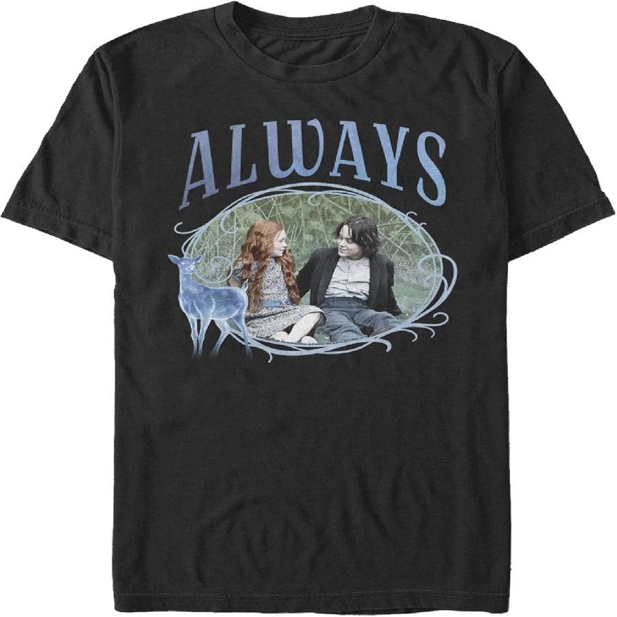 

Harry Potter Men s Snape and Lily Always T-Shirt, Black, X-Large XXXXL чорний