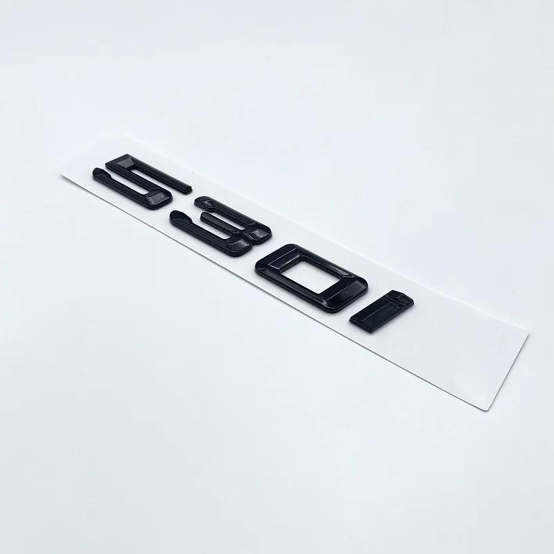 Glossy Black Letter 520i 523i 525i 528i 530i 535i 540i Emblem For BMW 5 Series E60 E61 F10 F11 G30 Car Trunk Logo Sticker PS9