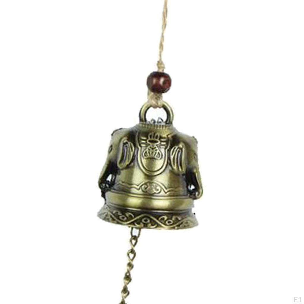 1pc Fengshui Bell Vintage Dragon Wind Chimes for home and garden Hanging Decoration