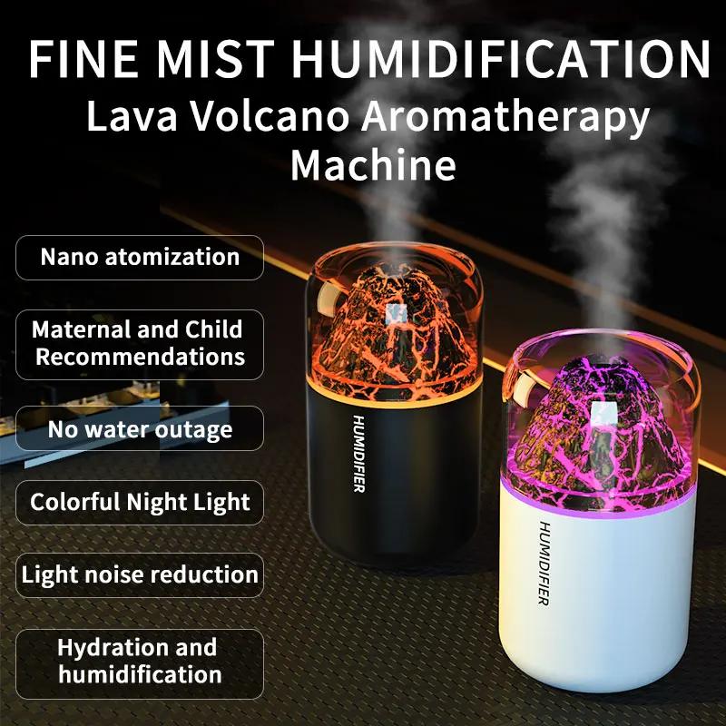 180ML Car Mini Air Humidifier Aroma Diffuser Essential Oil Purifier Aromatherapy with Colorful Light for Car Home Bedroom