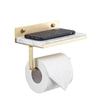 Brass Paper Towel Holder Bathroom Marble Paper Roll Holder Brushed gold/Gold Toilet Paper Plane Mobile Phone Holder White/Green