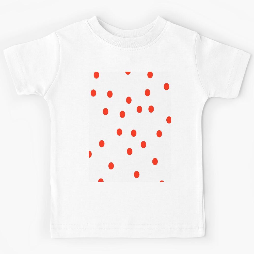 Red Dots Pattern Kids T-Shirt 120