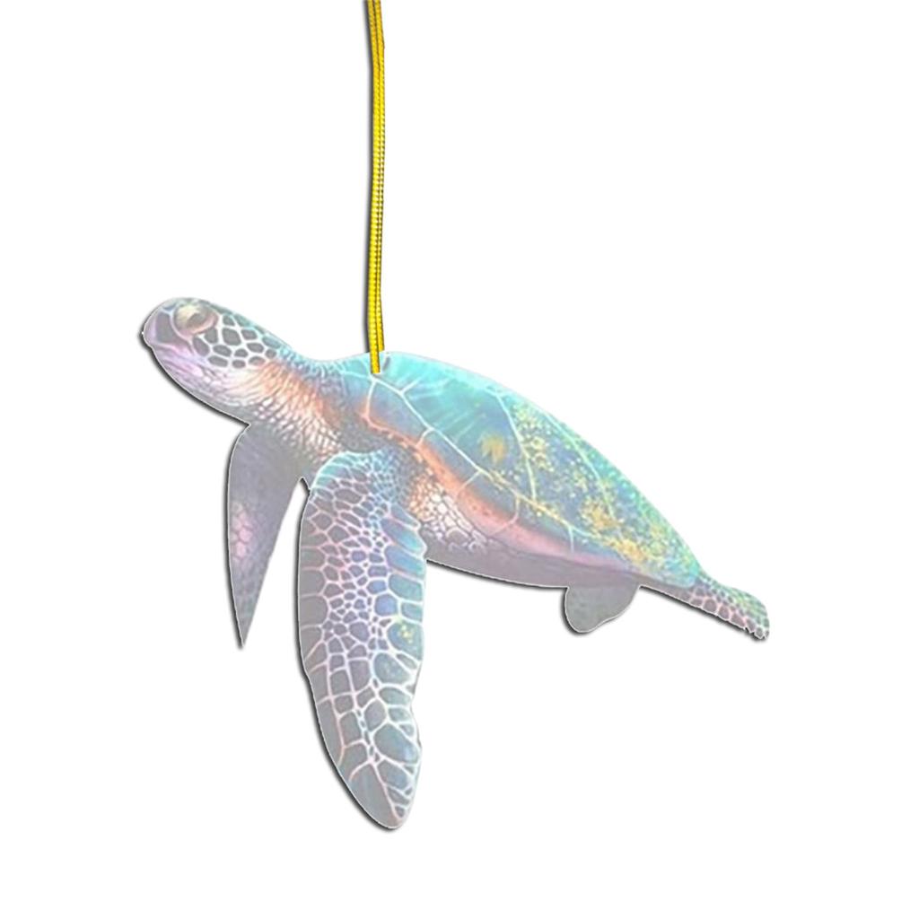 Sea Turtle Mom With Baby Ornament, Cute Car Ornament, Turtle Hanging Ornament