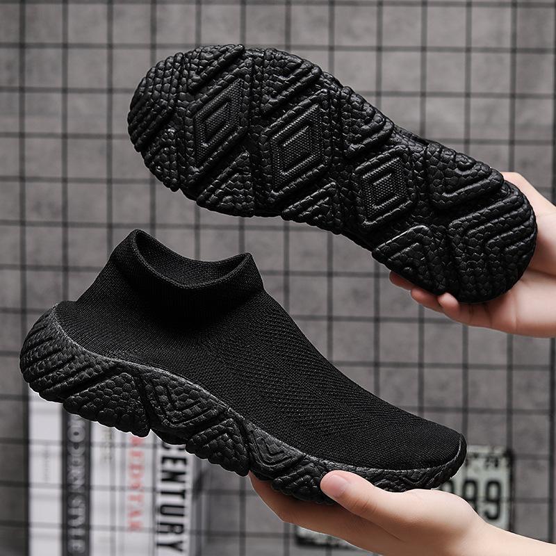 Large size 47 socks and shoes 46 couple models summer breathable mesh fly-woven sports shoes fashion trend men's shoes