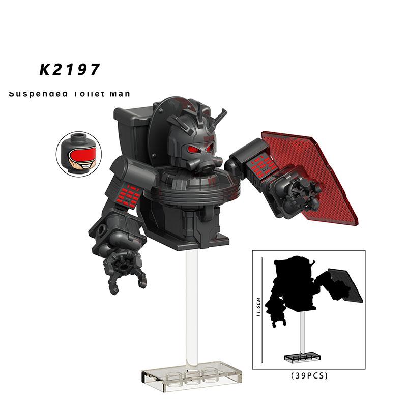 Skibidi Toalett Anime Rajzfilm Kockák Speakerman TV Ember Operatőr Akció MOC Toalett Ember vs Monitor Építőkockák A Hang