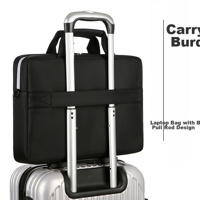 BRINCH Laptop Bag 14/15 Inch Business Water-Resistant Large Capacity Handheld Computer Bag Compatible with Huawei And Lenovo Laptops