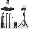 1Pc Floor Tablet Tripod Stand 4.7-12.9" Universale Tripod Stand Black IPhone Tablet Mount Stand Free Standing 360° Rotation