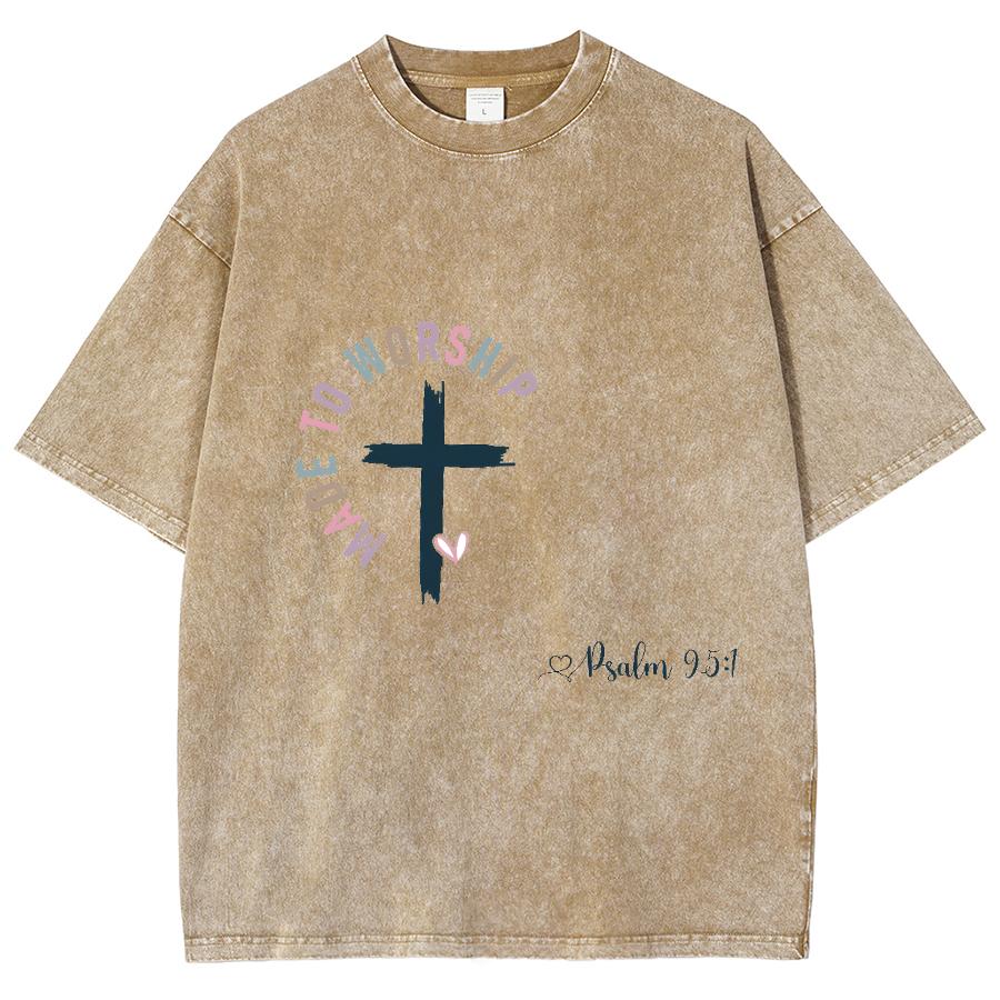 

Футболка женская с принтом в виде креста, ручная роспись, оверсайз, выстиранная, с коротким рукавом, модный дизайн, лидер продаж 3XL