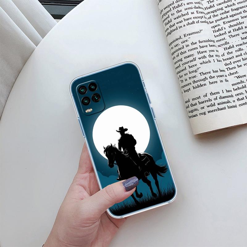 RP25 Cowboy Transparent Phone Case for LG K22 K30 K40 K40S K41 K42 K50 K50S K51 K51S K52 K61 K62 K71 K92 Q60 Q61 V40 V50 V60