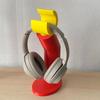 Headphone Stand Headset Base Aesthetic Earphone Mount Organizer Decoration Space-Saving Streaming Desktop Studio Home