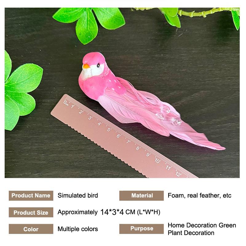 1Pcs Cute Artificial Birds Artificial Foam Feather Mini Birds Models Tit DIY Craft Home Garden Wedding Party Ornament Decoration