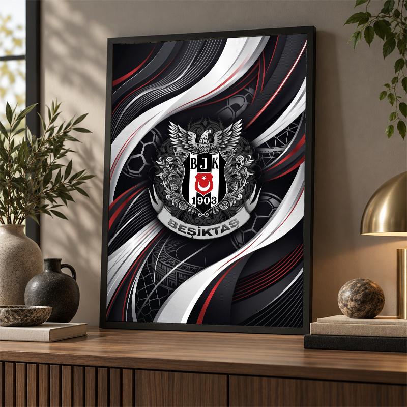 Beşiktaş FC Diamond Painting Kit 5D Full Drill DIY Diamond Mosaic Wall Art Home Decor