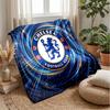 Chelsea FC Theme Blanket Soft Flannel Blanket Plush Throw Blanket Cozy Sofa Bed Blanket for Home Decor