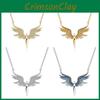 Chic Angel Wing Pendant Necklace For Women Minimalist Design With Sparkling Details
