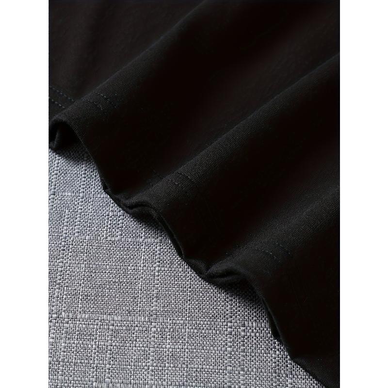 Women's Polyester Short Sleeve Tee Solid Color Office