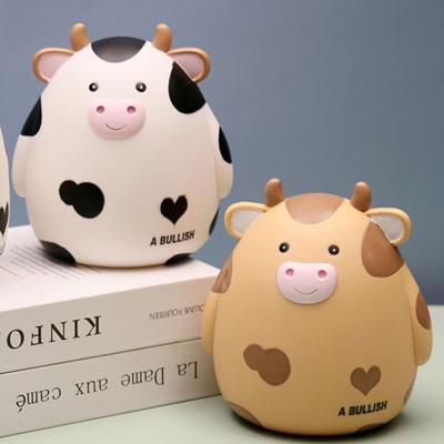 1 Stück Niedliche Kuh Spardose Geld Kunststoff Münze Zum Anziehen von Geld Glas Münzen Spendenbox Groß Spardose Münzen Kinder Geburtstagsgeschenk