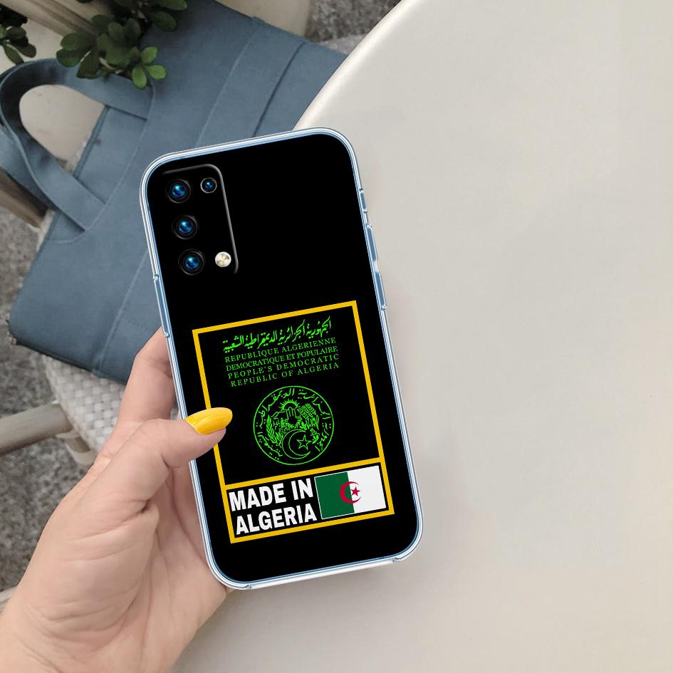 CJ2 Algerian Passport Flag Soft Shell Transparent Phone Case for Motorola Moto G7 G8 G9 G84 G85 G73 G24 G15 Z2 Play Power Plus