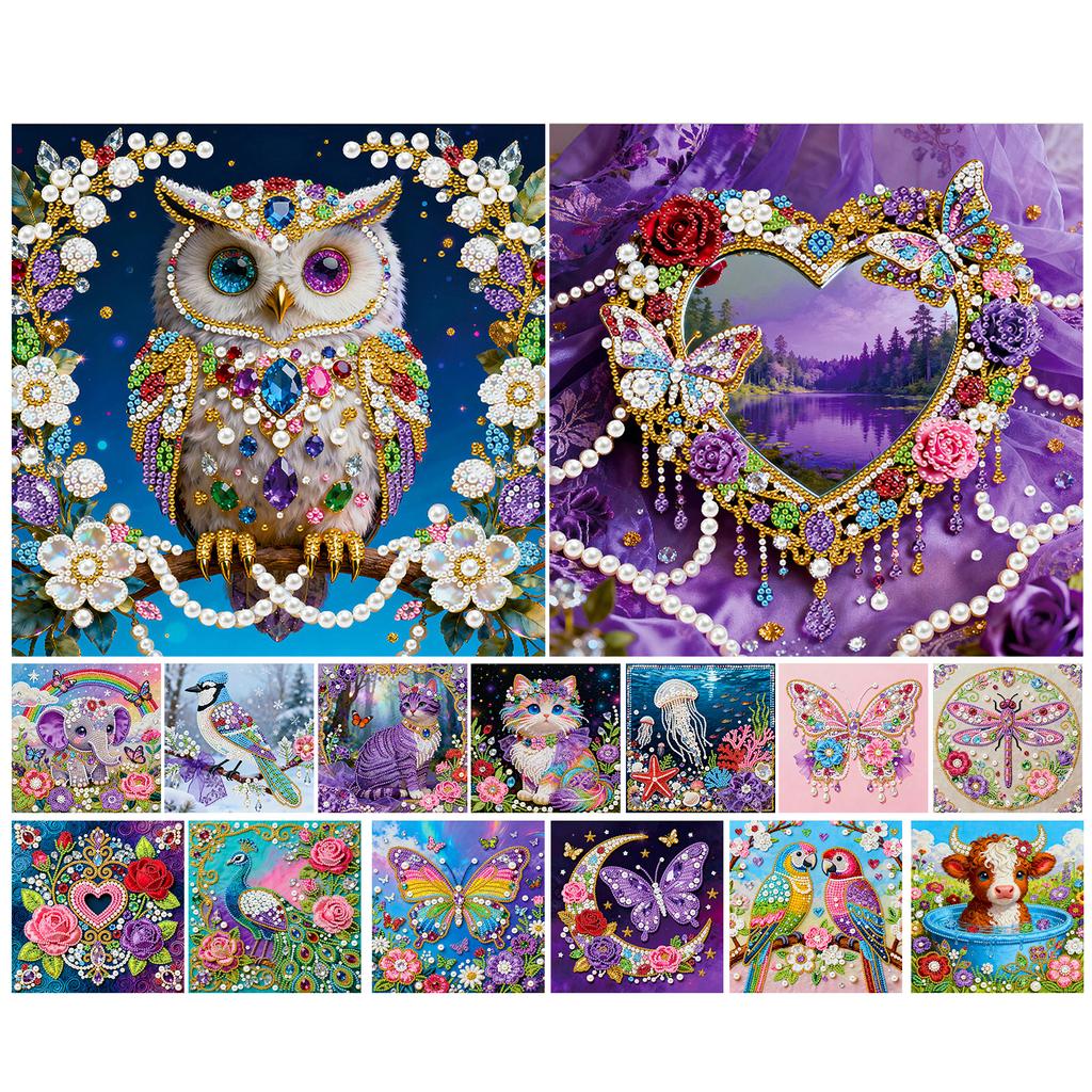 Zestawy do malowania diamentami i tworzenia obrazów z pereł i klejnotów DIY dla dorosłych Dekoracja domu Obrazy z diamentowymi kropkami Sztuka i rękodzieło 25x25cm Z ramką