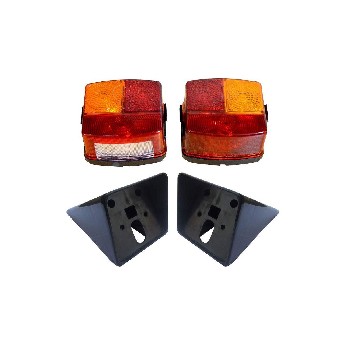 

Комплект задніх ліхтарів для трактора Apsmotiv з кронштейнами та 12-вольтовими лампами, підходить для задніх ліхтарів трактора