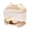 CatShaped Pet Enclosure Ventilated Transparent tank with Wheels Enclosed Raised