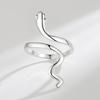 18K Gold Plated Snake Ring - Women's Chic Animal Design Jewelry