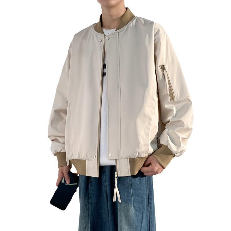 Retro Flight Jacket Men's Spring and Autumn New Trendy Brand Loose Casual Baseball Uniform Jacket Men's Large Size