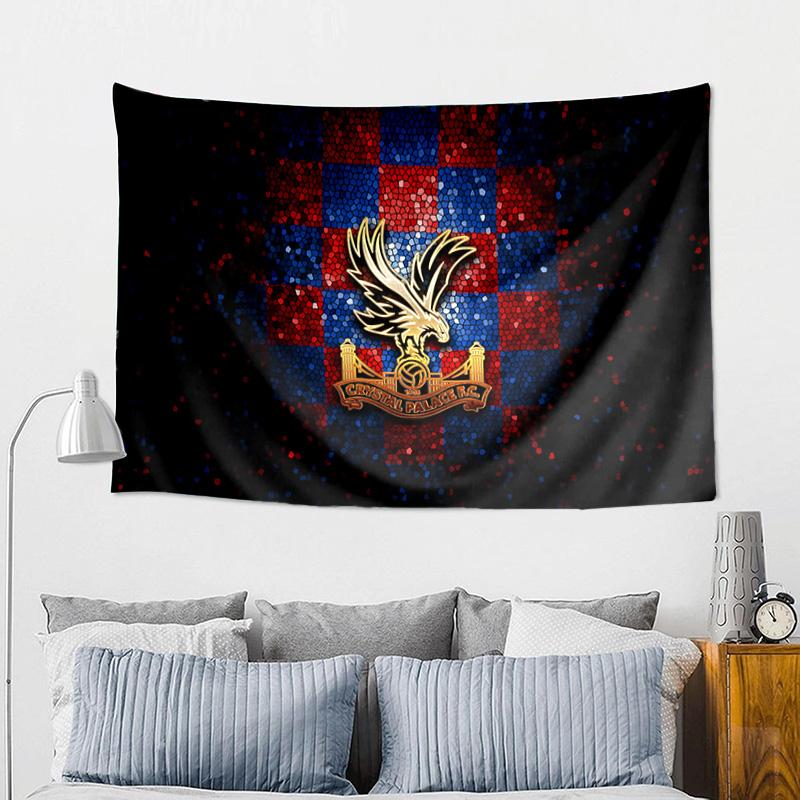 Crystal Palace Crest Design Tapestry, Unique Design Tapestry, Wall Decor for Bedroom,Livingroom, Playroom,Heartwarming Fan Holiday Gifts