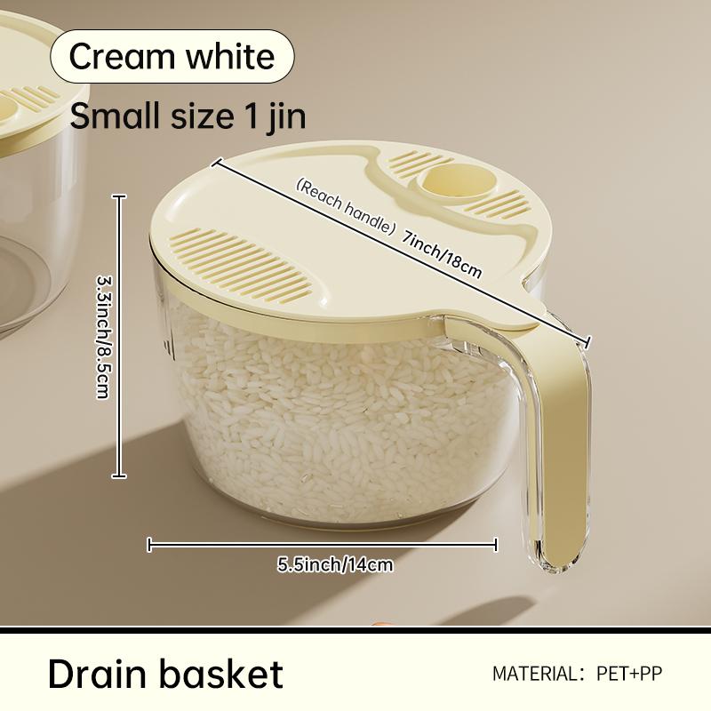 UFORU Washing basket multi-functional rice washing machine plastic light luxury kitchen household drain rice washing vegetables S