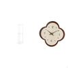Round Side Table Acrylic Wall Clock Bedside Unique Combination Multi Purpose Furniture