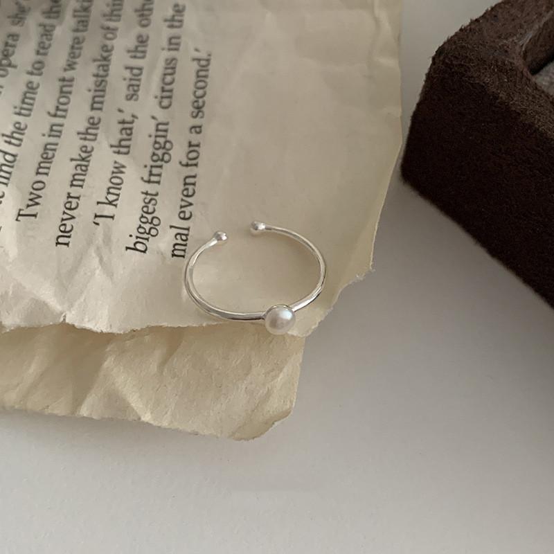 

Ring Contemporary Copper For Women With Charming Pearl And Design Adjustable J3329