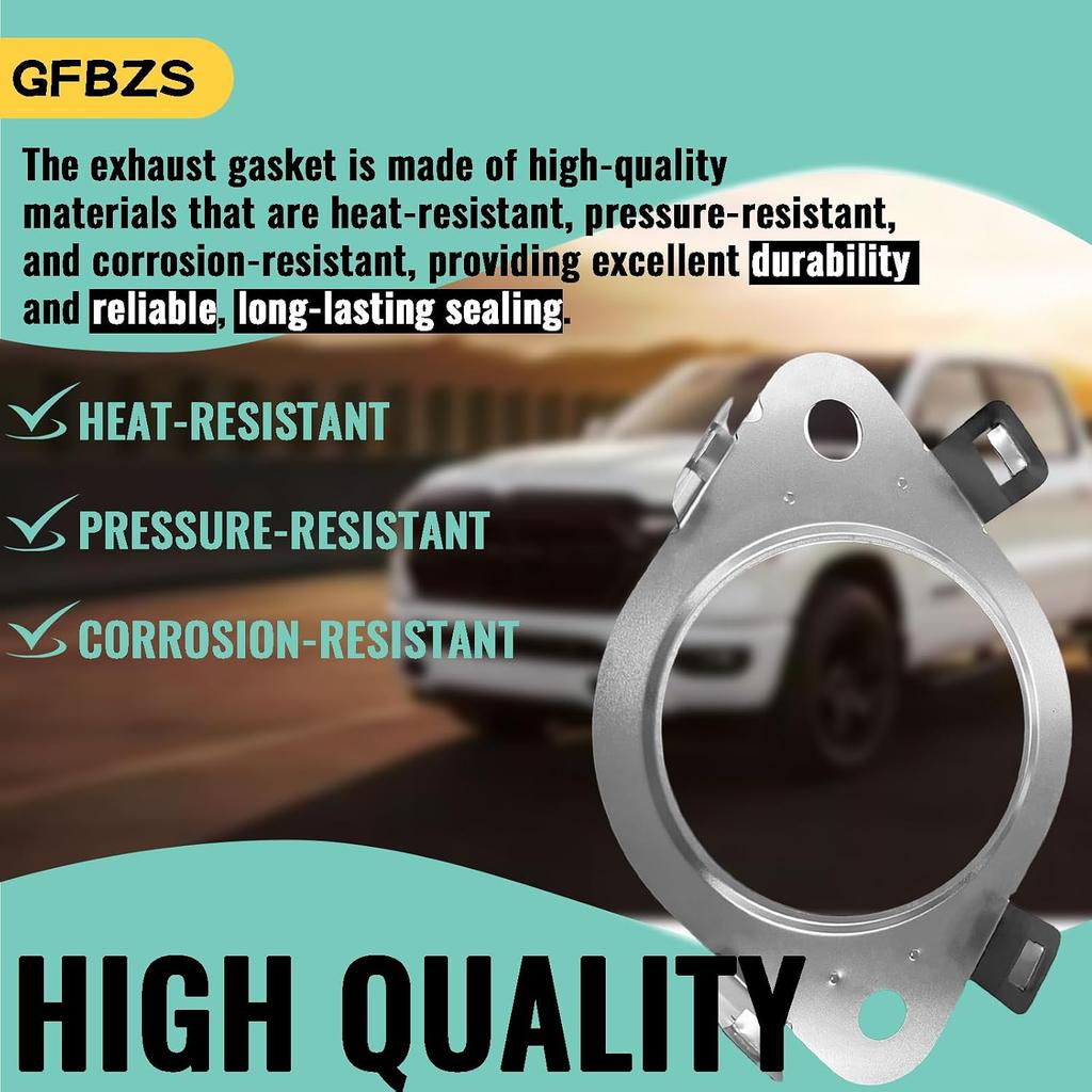 Upgraded 68505222AA Exhaust Pipe Gasket Compatible with 2019-2022 Dodge RAM 1500 Exhaust Pipe Gasket