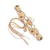 Waist Belt Studded Chain Rivets Costume Carving Buckle for Wrap Dress Belt for Suit Skirt Jeans Jewelry