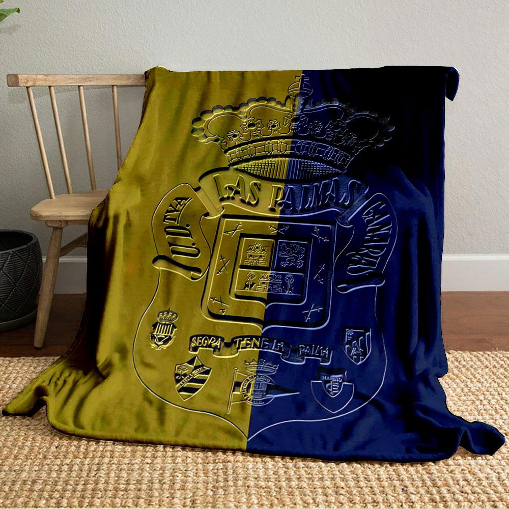 Las Palmas Yellow & Blue Crest for all seasons blanket lunch break throw gift