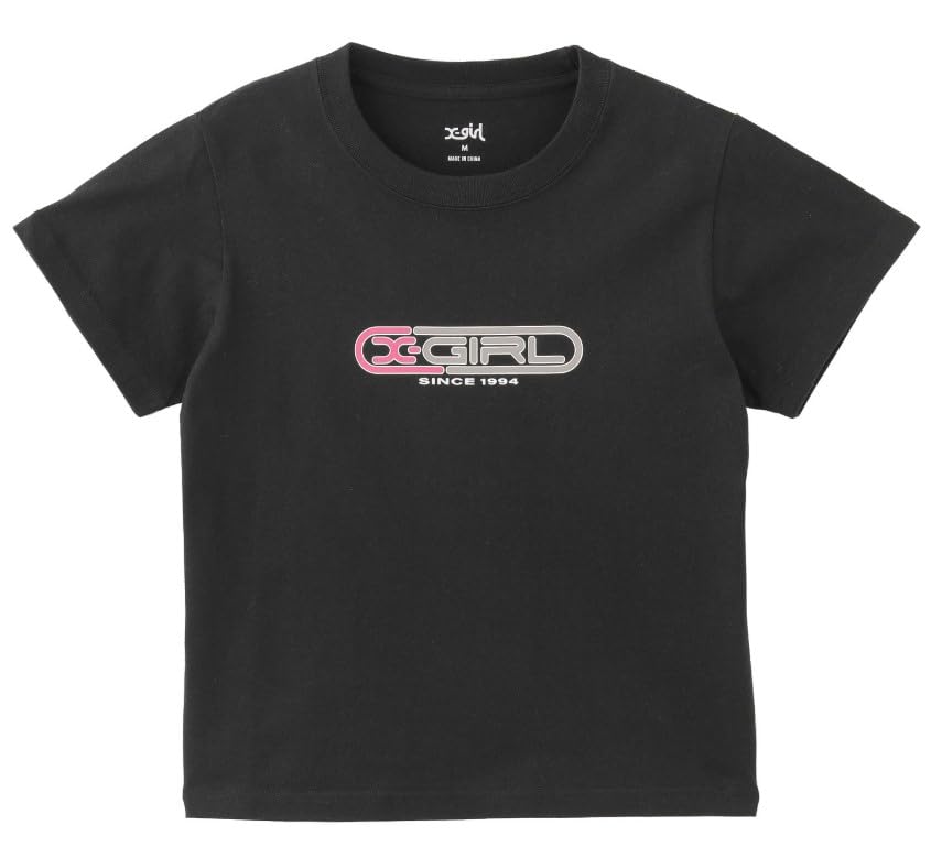 Casual CAPSULE LOGO BABY TEE BLACK X-girl S/S