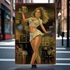 Retro Metal Tin Sign Art, Vintage Wall Decor for Living Room Garage 20x30cm