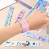 12pcs Mermaid Slap Bracelets Kids Girls Little Mermaid Birthday Party Favors Gift for Guest Classroom Prize Goodie Bag Filler