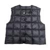 Crew Neck Tofu Cubes Down Jacket Vest Vest Women's Short Fashionable Foreign White Duck Down Small Down Vest