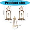 Alloy Metal Art Easel Adjustable Height Photo Display Stand Decorative Plate Stand for Painting Display Artwork Album