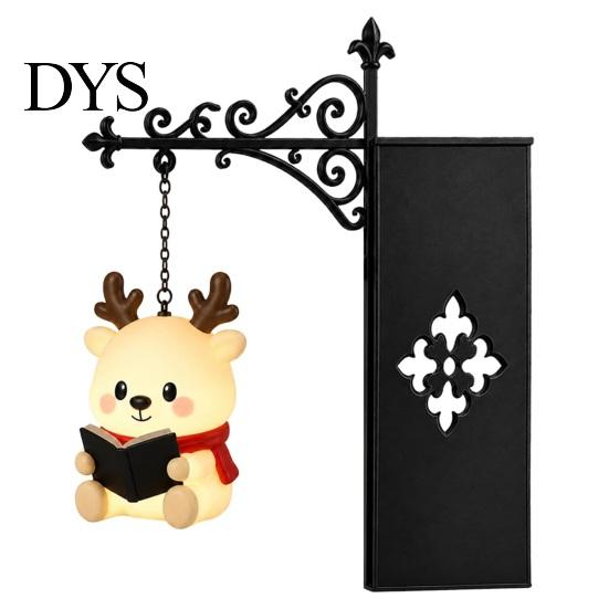 Reindeer Bookshelf Decor Christmas Vintage Lantern Lamp, Light-up Santa Claus Snowman Book Nook Decoration Decor, Hanging Divider Label for