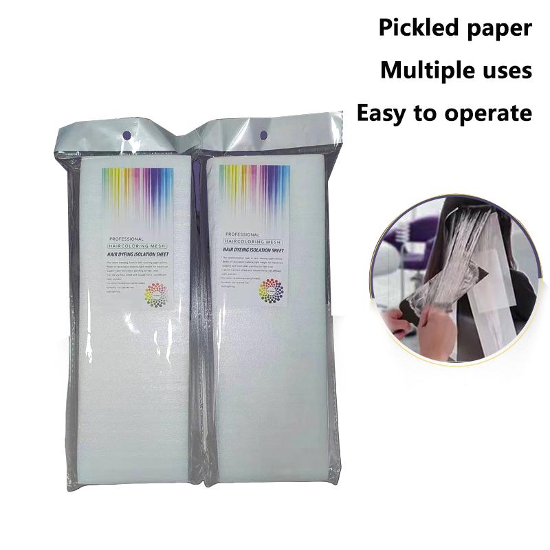 50 Pezzi Strumenti per Tintura Parrucchiere Carta per Mèches Fogli per Tintura Capelli Foglio Isolante Riutilizzabile per Colorazione Capelli