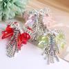 Rhinestone Faux Crystal Beads DIY Bracelet 1Pcs Luxury Bowknot with Tassel for Birthday Gift for Girls