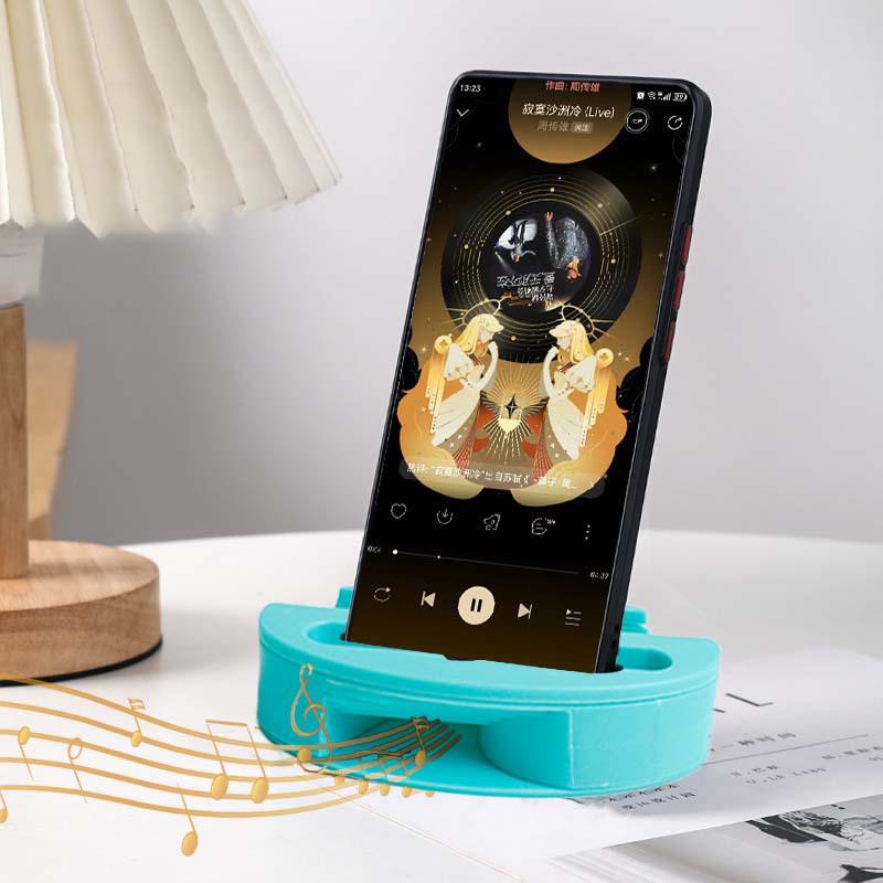 Phone Holder Stand Amplifier Cell Speaker Plastic Desk Colorful Sound Mobile Bracket Desktop Mobile Phone Car Cellphone Dock