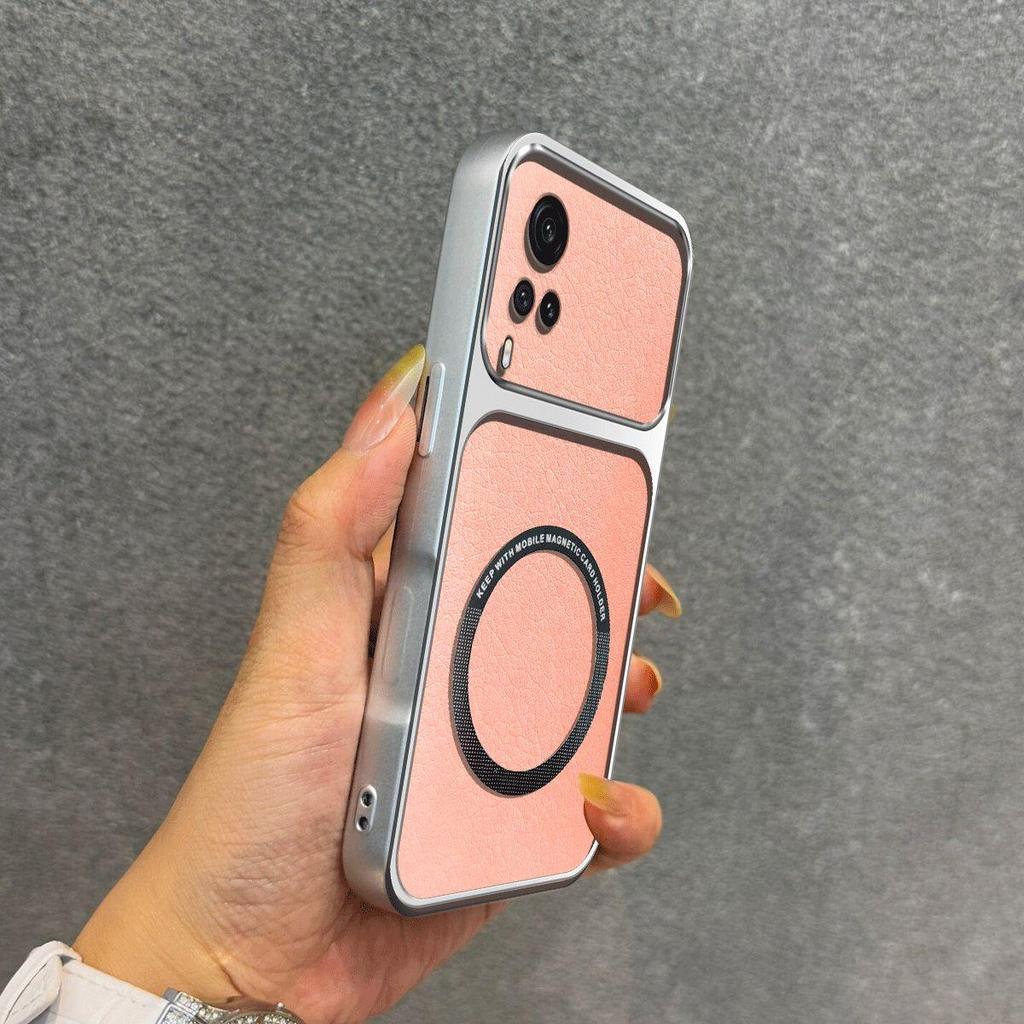 Upgraded Big Lens Protection Case for Vivo Y53s 4G,Y51,Y31 2020 Luxury Leather Casing with Magnetic Ring