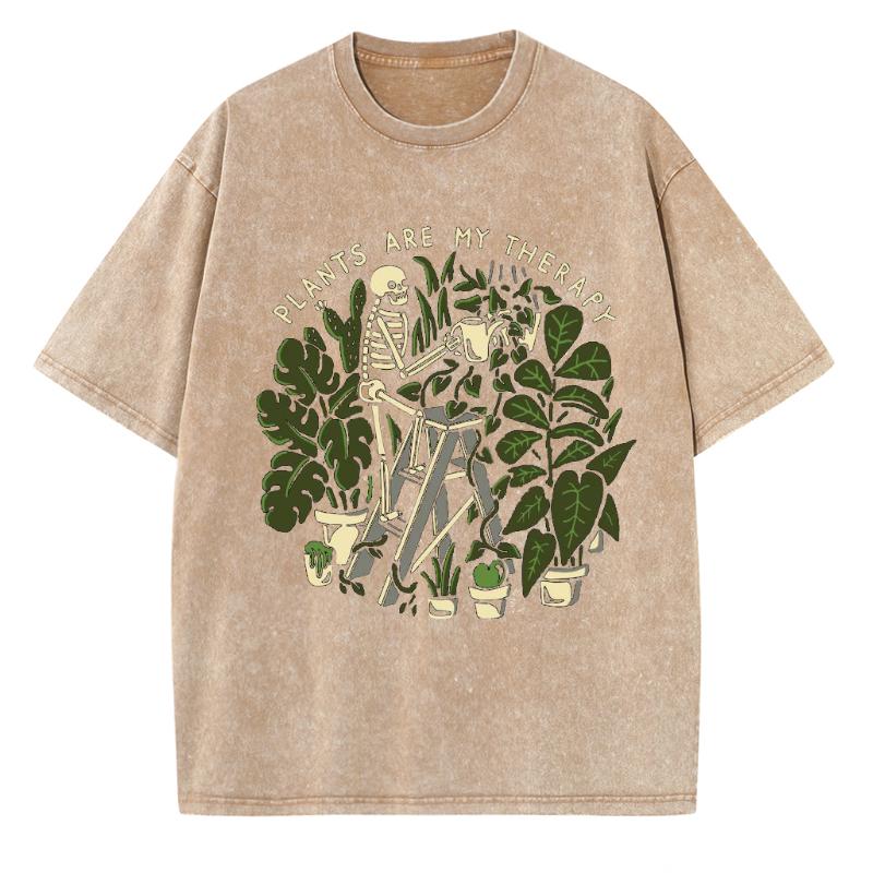 Japanese Loose Couple T-shirt Skull Print High Quality Washable Elastic Fabric Summer Multi-Color Option