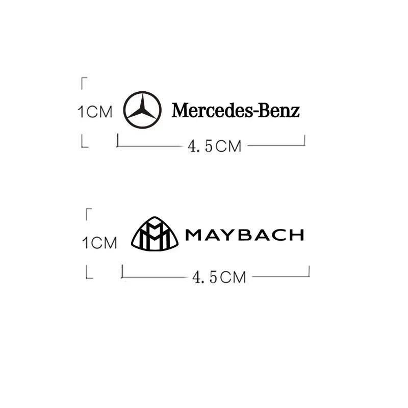 For Mercedes Benz Car Interior Decals Auto Emblem Sticker Accessories For Mercedes Benz AMG Brabus Maybach Smart W204 GLC CLA GLK W205 W203 W206 DO1