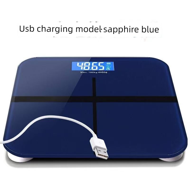 Rechargeable Weight Scale for Weight Loss, Small Dormitory Scale, Household Precision Electronic Scale, Smart Body Fat Scale