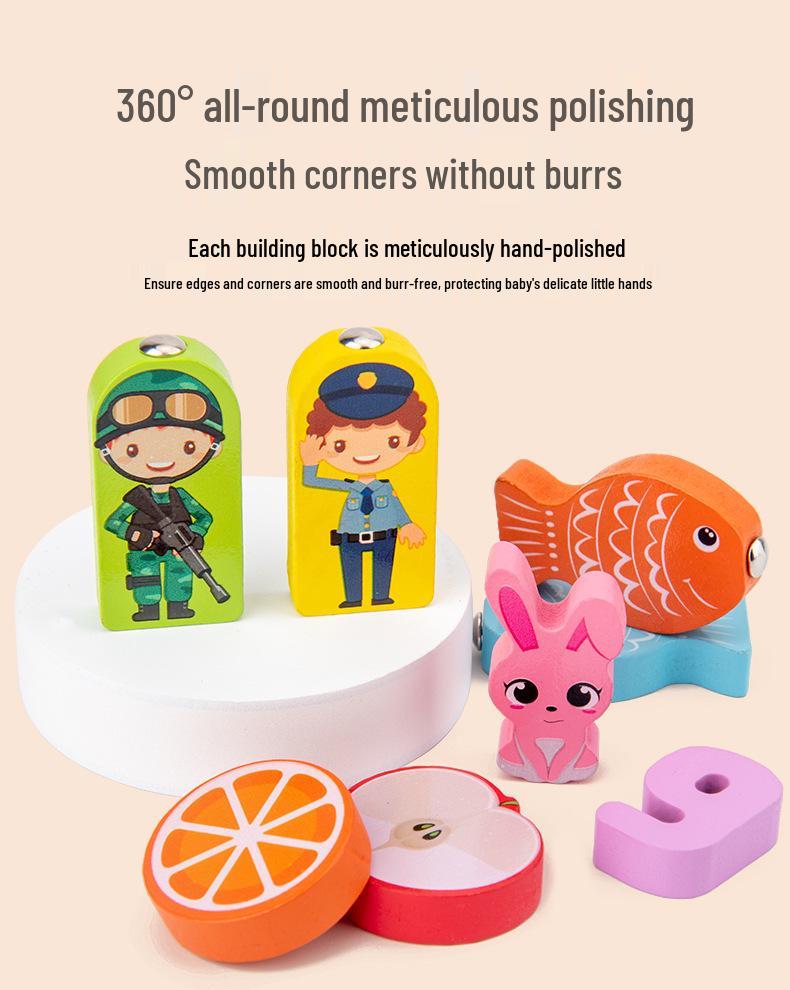 Wooden 7-in-1 Magnetic Fishing Game & Educational Number Board for Kids