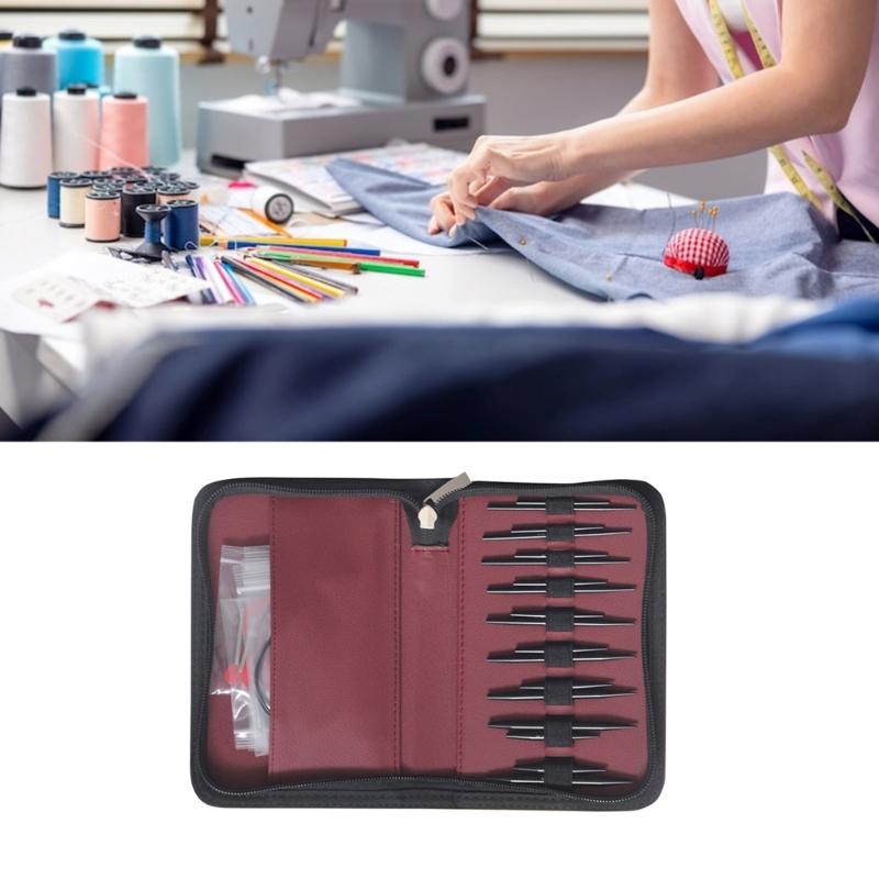 Rundstricknadel-Set Praktische Stricknadel Austauschbare Rundstricknadel Größe 3mm-6mm Häkelnadel