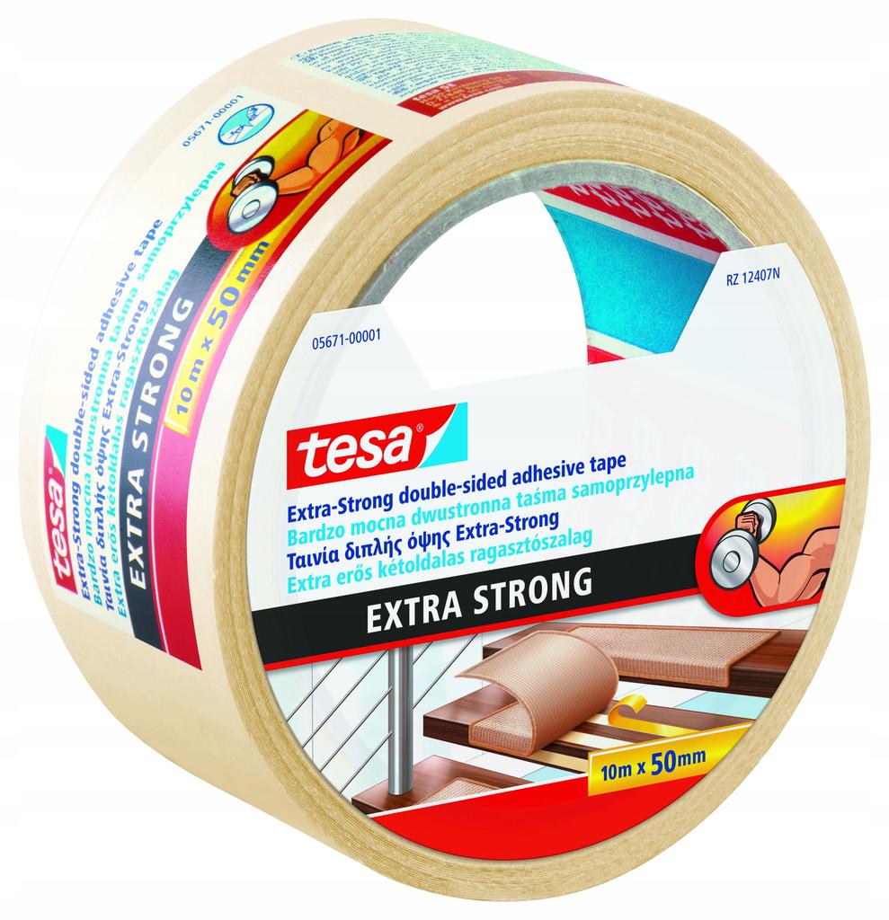 Tesa Extra Strong Taśma Do Wykładzin Antypoślizgowa Pod Dywan 10M X 50Mm