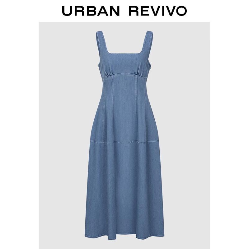 

Женское джинсовое платье-слинг с завышенной талией M